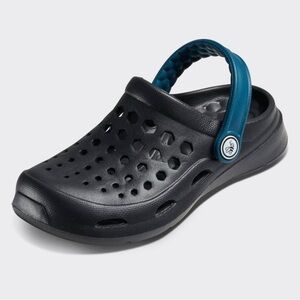 Kids Black and Blue Clogs